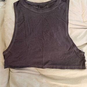 lululemon athletica Dark Gray Crop Top